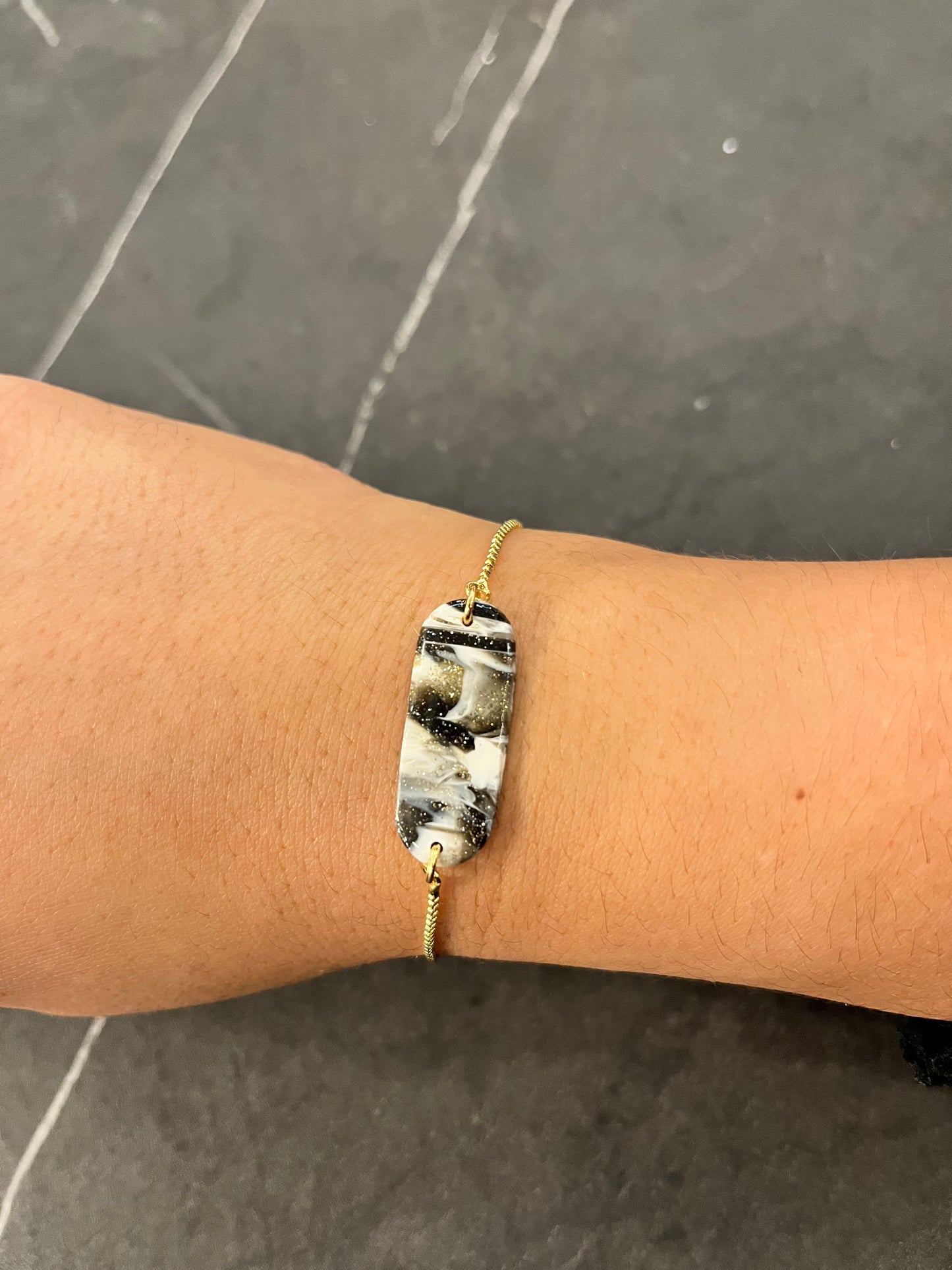 Marble Adjustable Bracelet