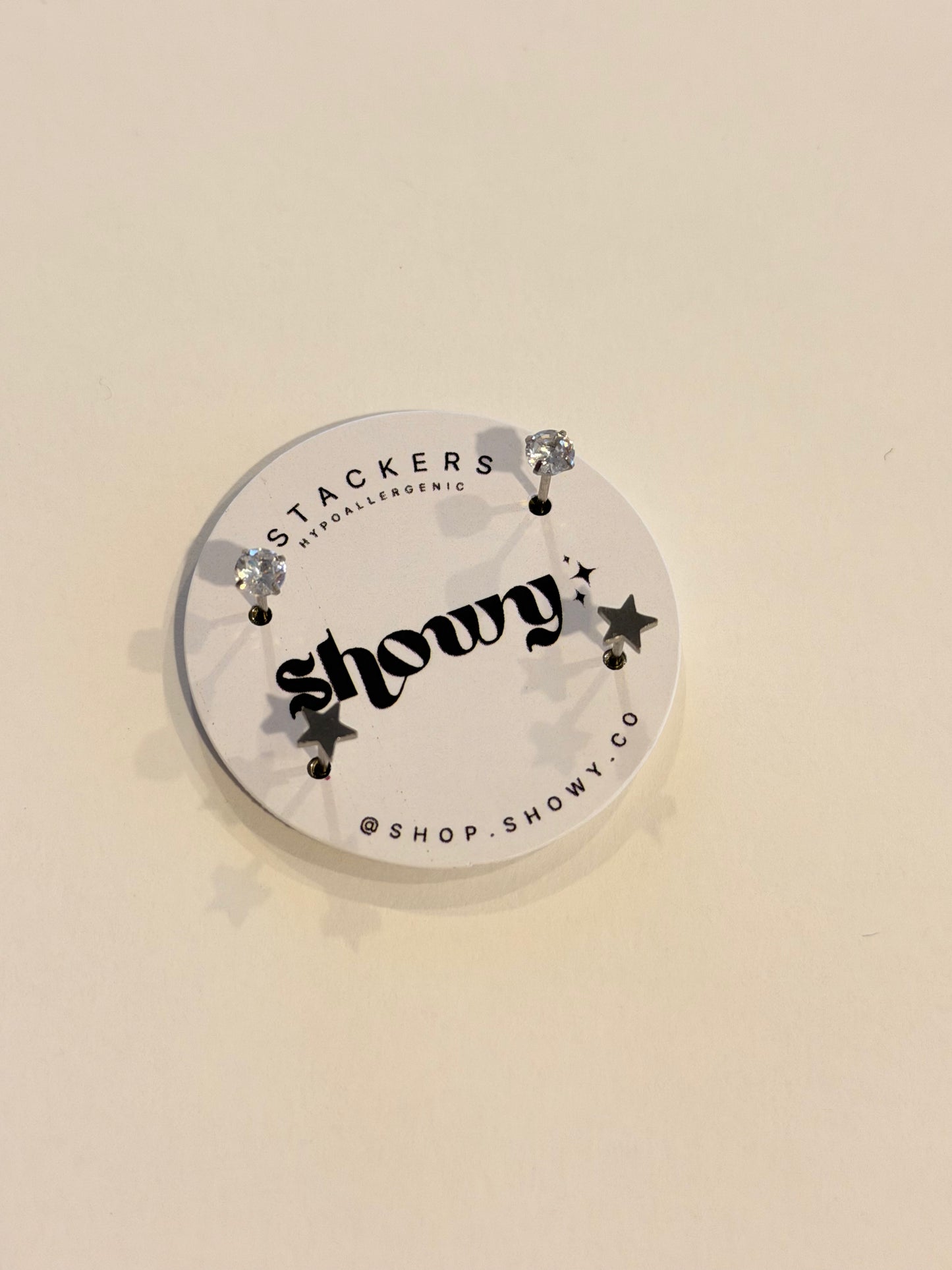 Stacker stud earrings