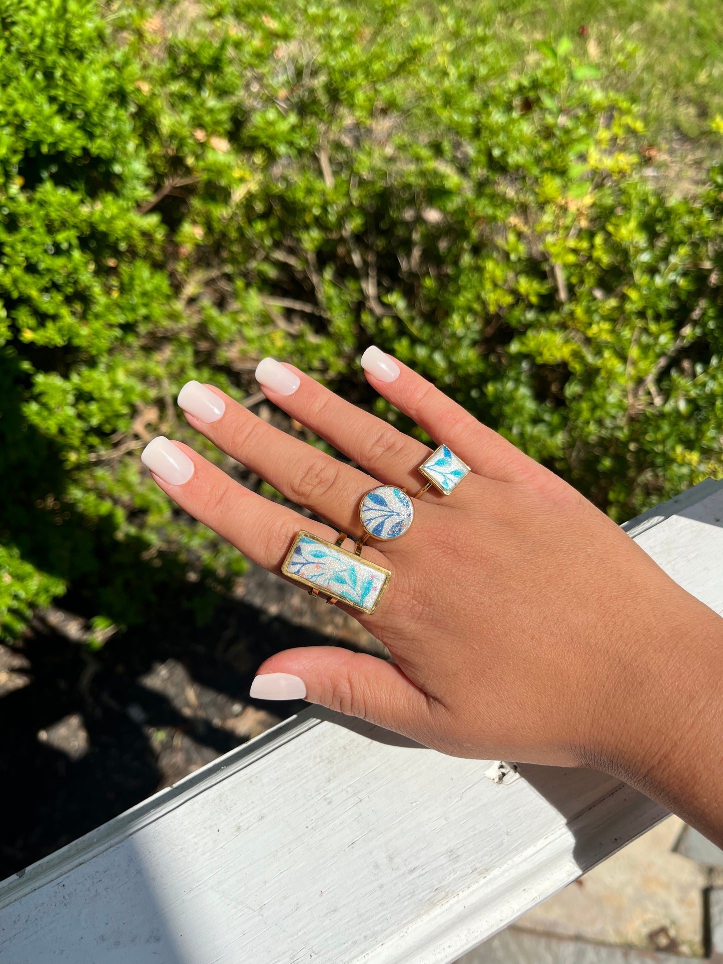 Arisha Floral Rings