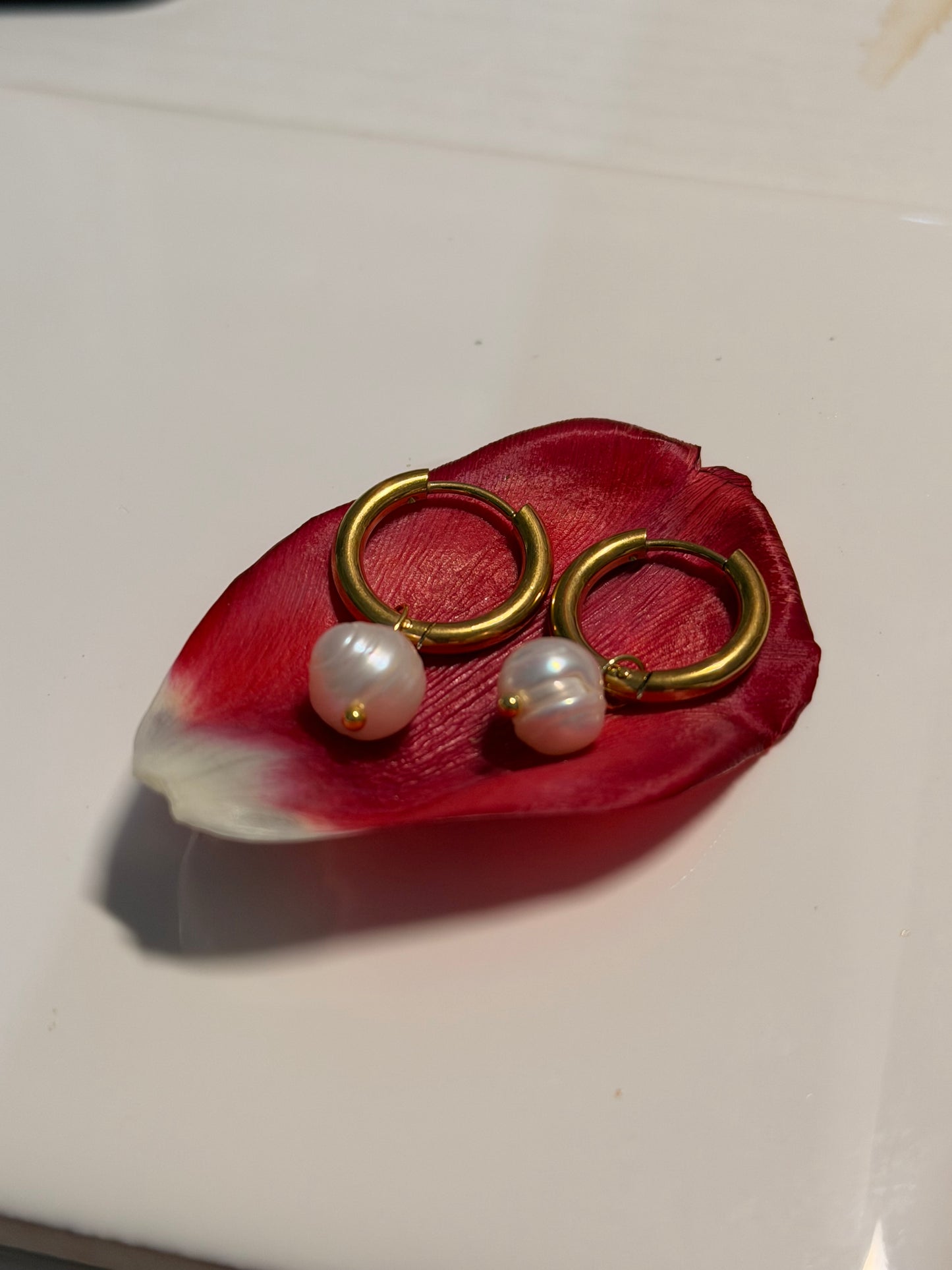 Pearl Hoops