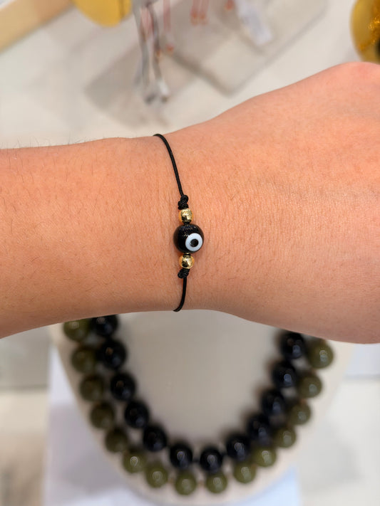 Adjustable Evil eye bracelet