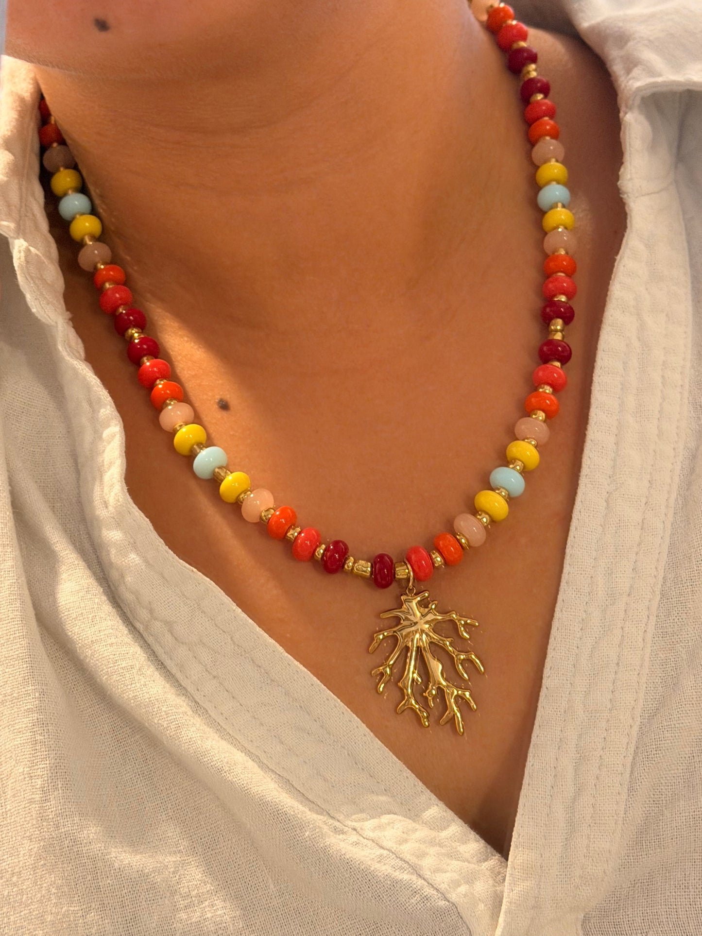 Multicolor Glass Necklaces