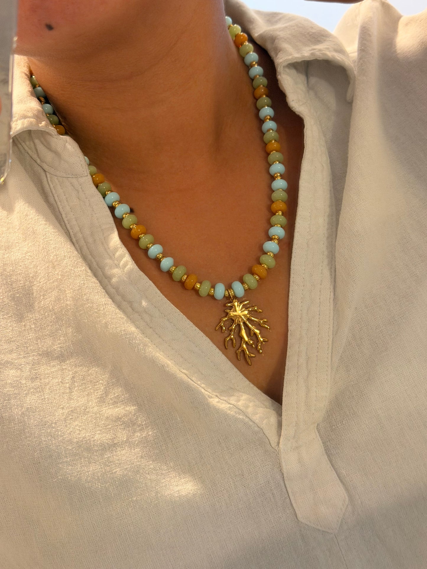 Multicolor Glass Necklaces