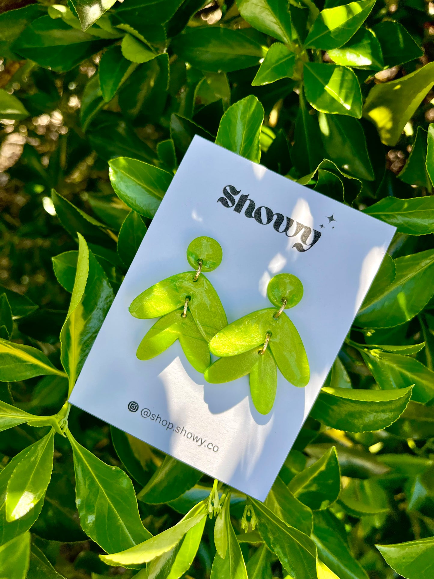 Ivy green earrings