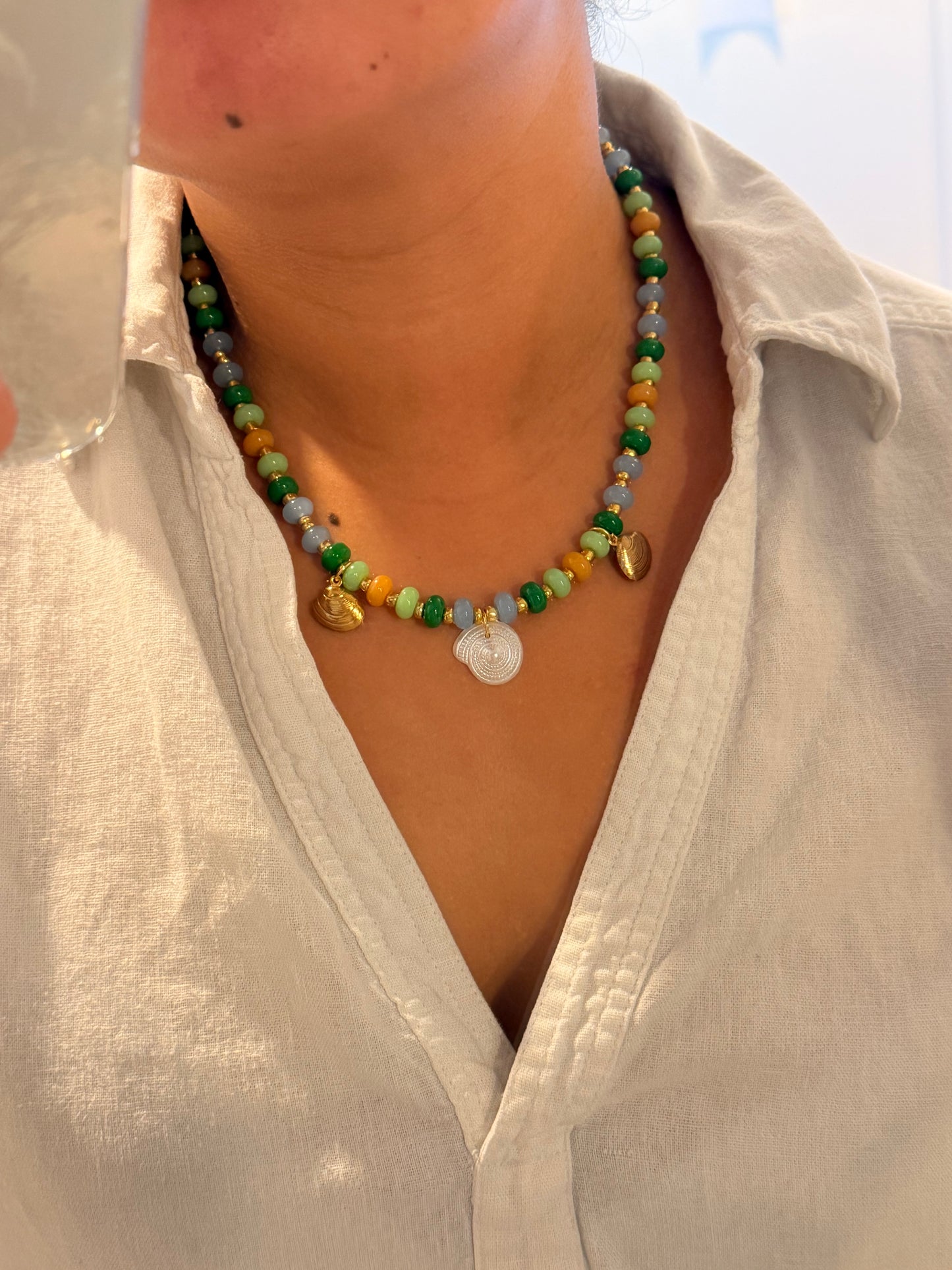 Multicolor Glass Necklaces