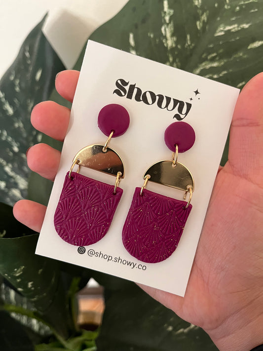 Violet Dangle earrings