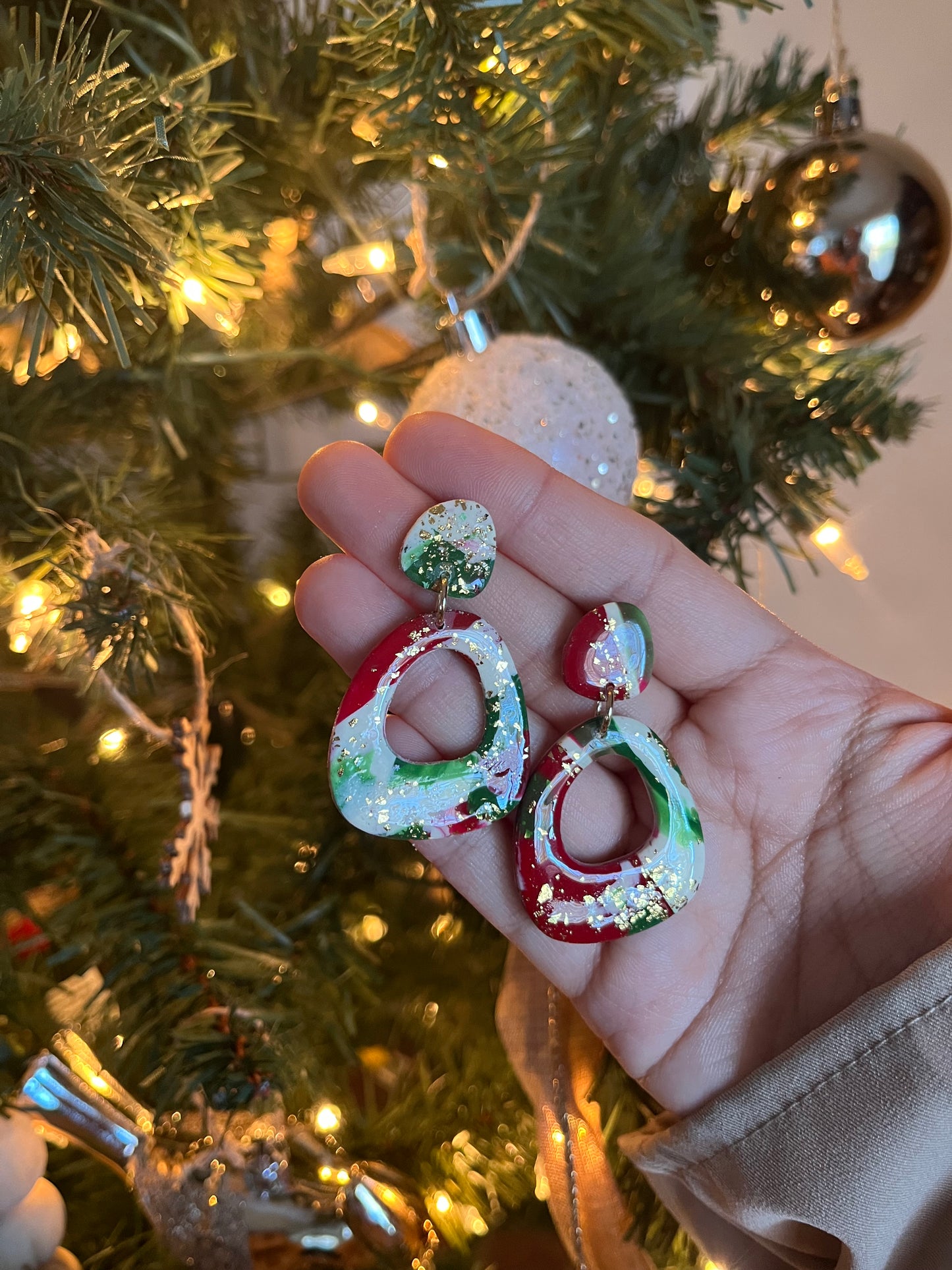 Christmas earrings