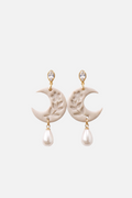 Blooming Moon Earrings - 1 - Showy