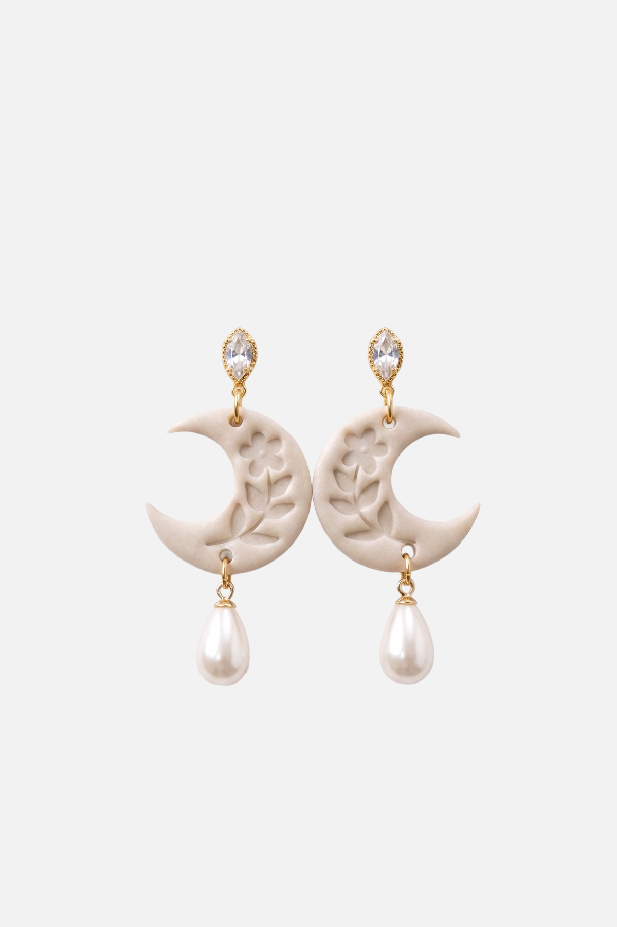 Blooming Moon Earrings - 1 - Showy