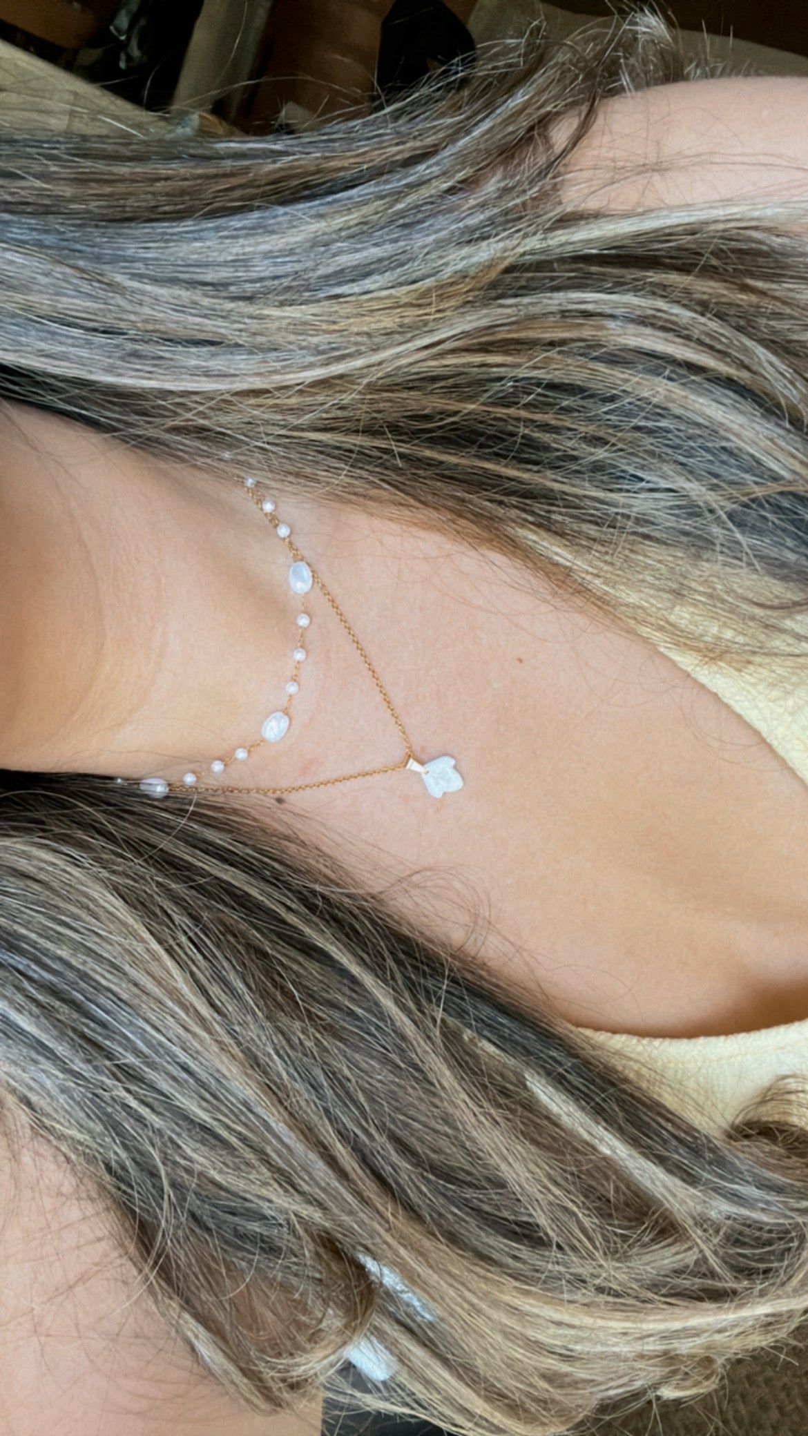 Pearl layered necklace
