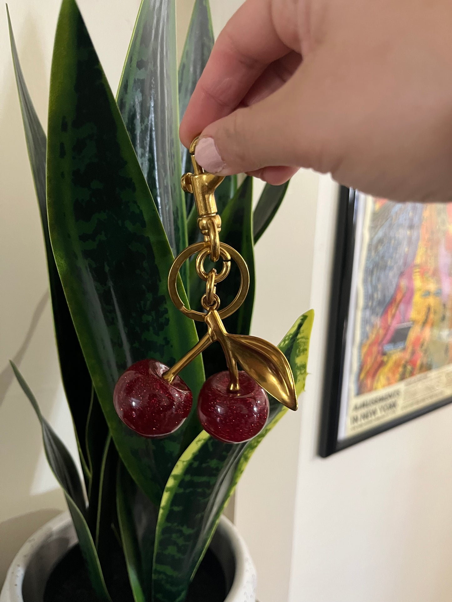 Cherry Bag Charm