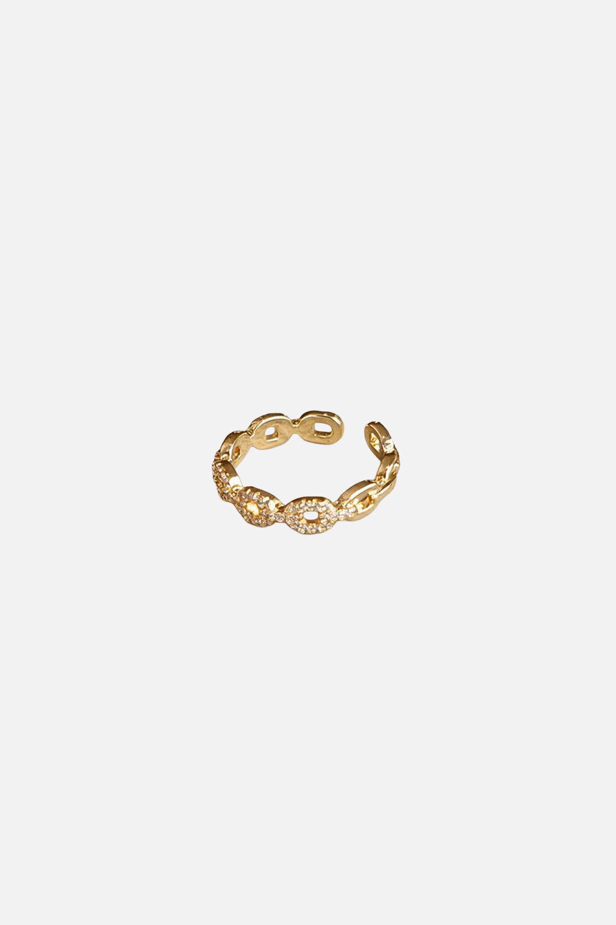 Chain Zircon Ring - Showy