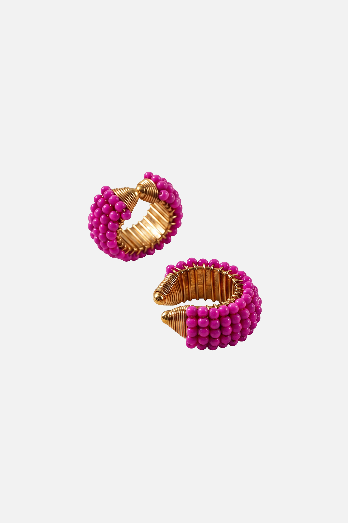 Chunky Beaded Earcuffs