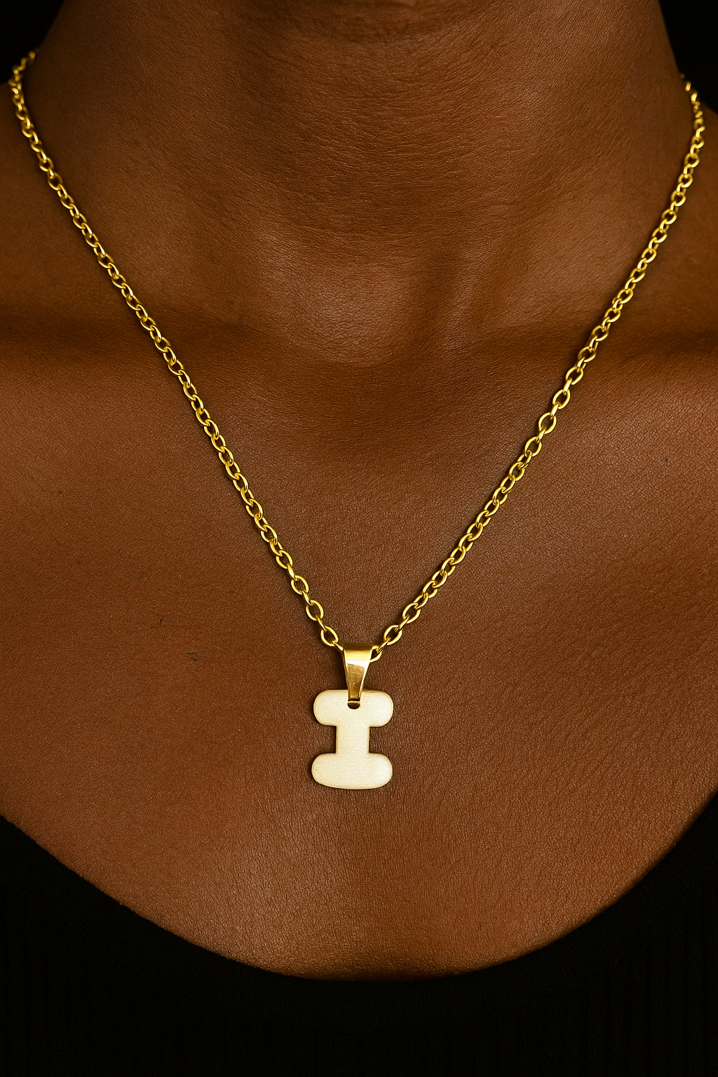 Bubble Initial necklace
