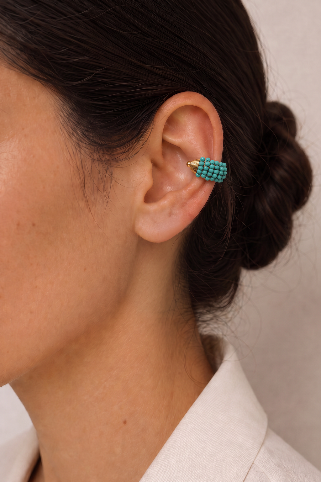 Chunky Beaded Earcuffs