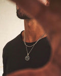 Handmade Marbled Pendant Necklace for Men | Tarnish Free Stainless Steel