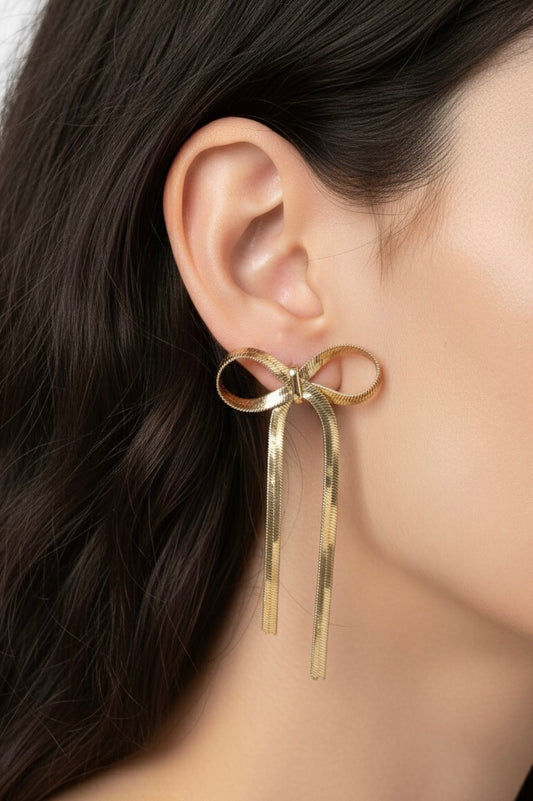 Long Bow Earrings