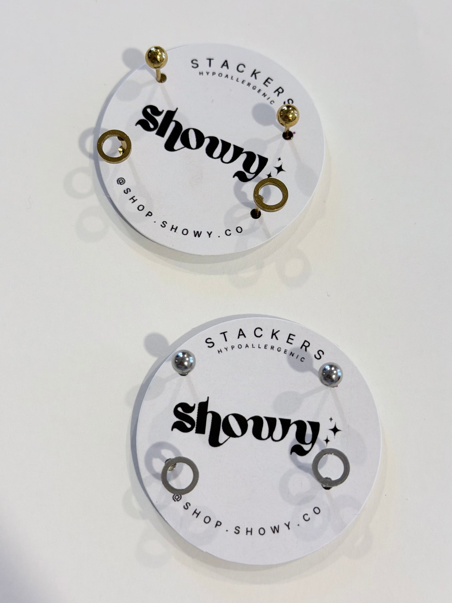 Stacker stud earrings