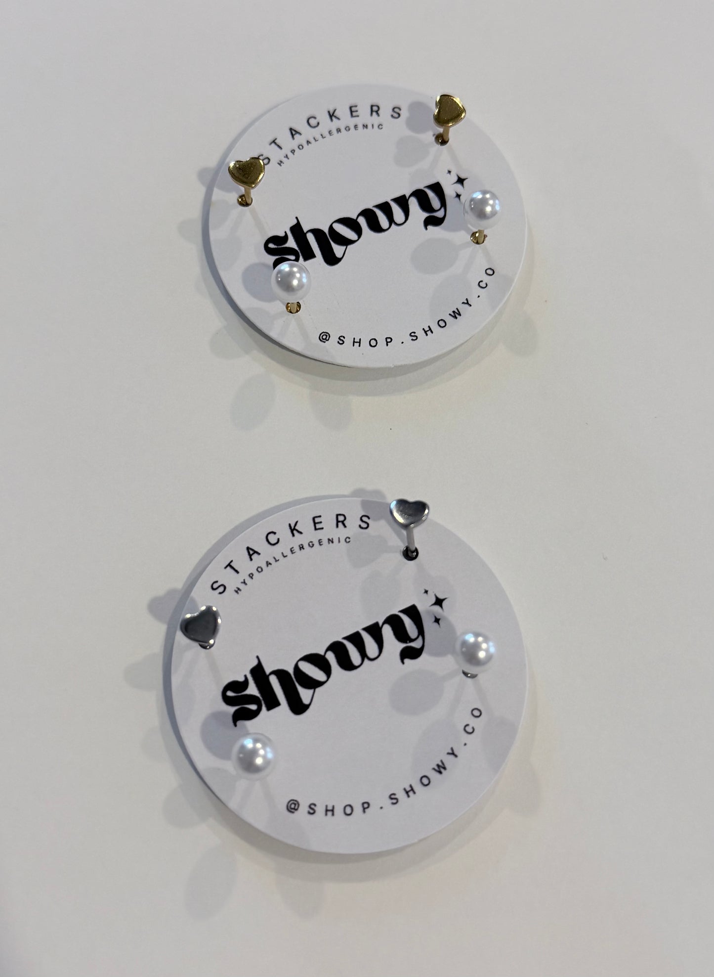 Stacker stud earrings