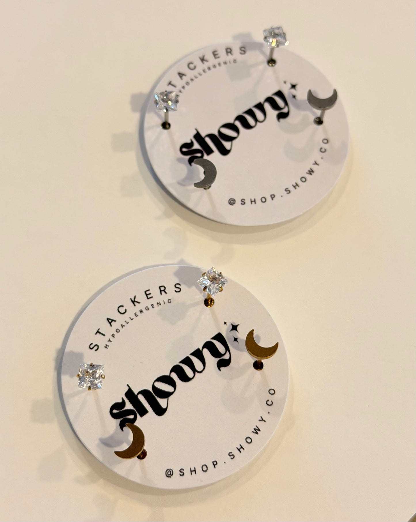 Stacker stud earrings