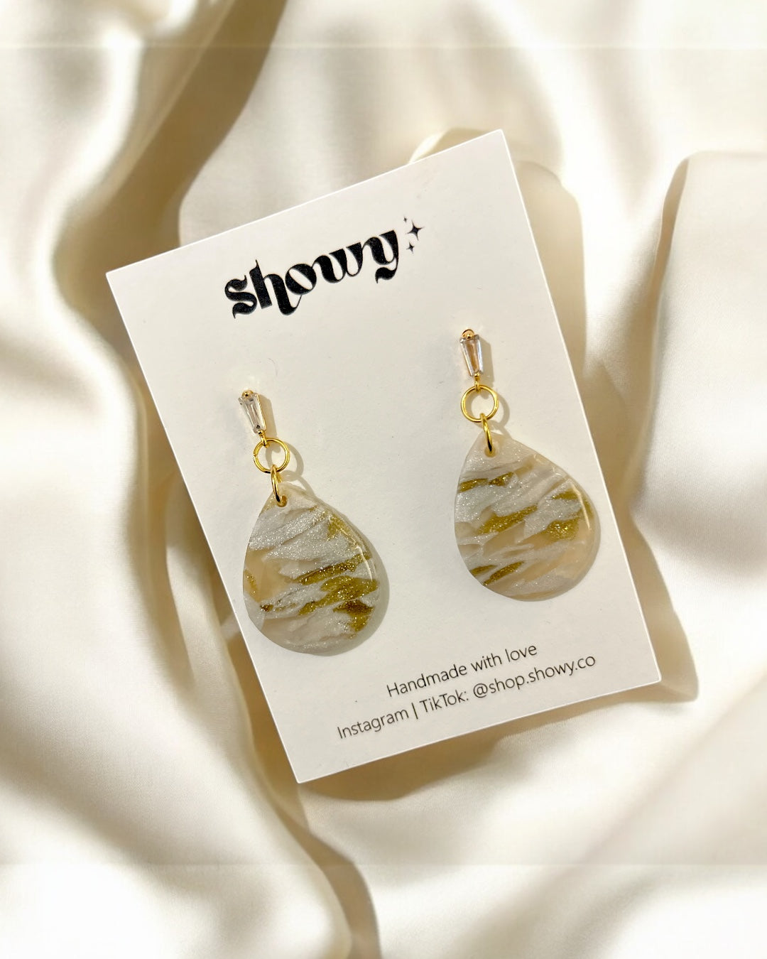 Marbled Earrings