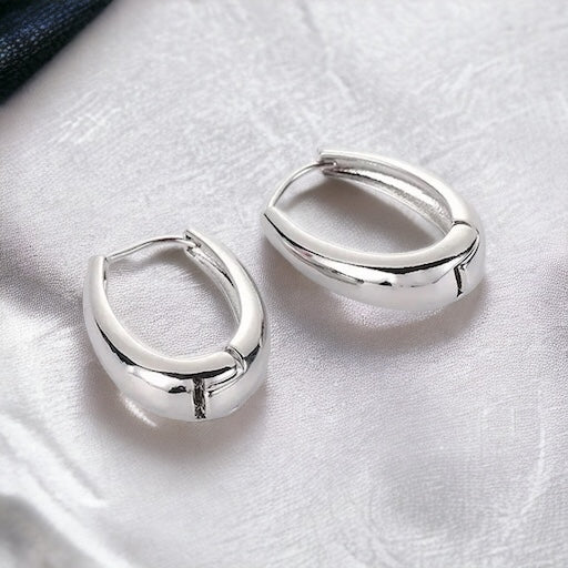 Silvy silver hoops