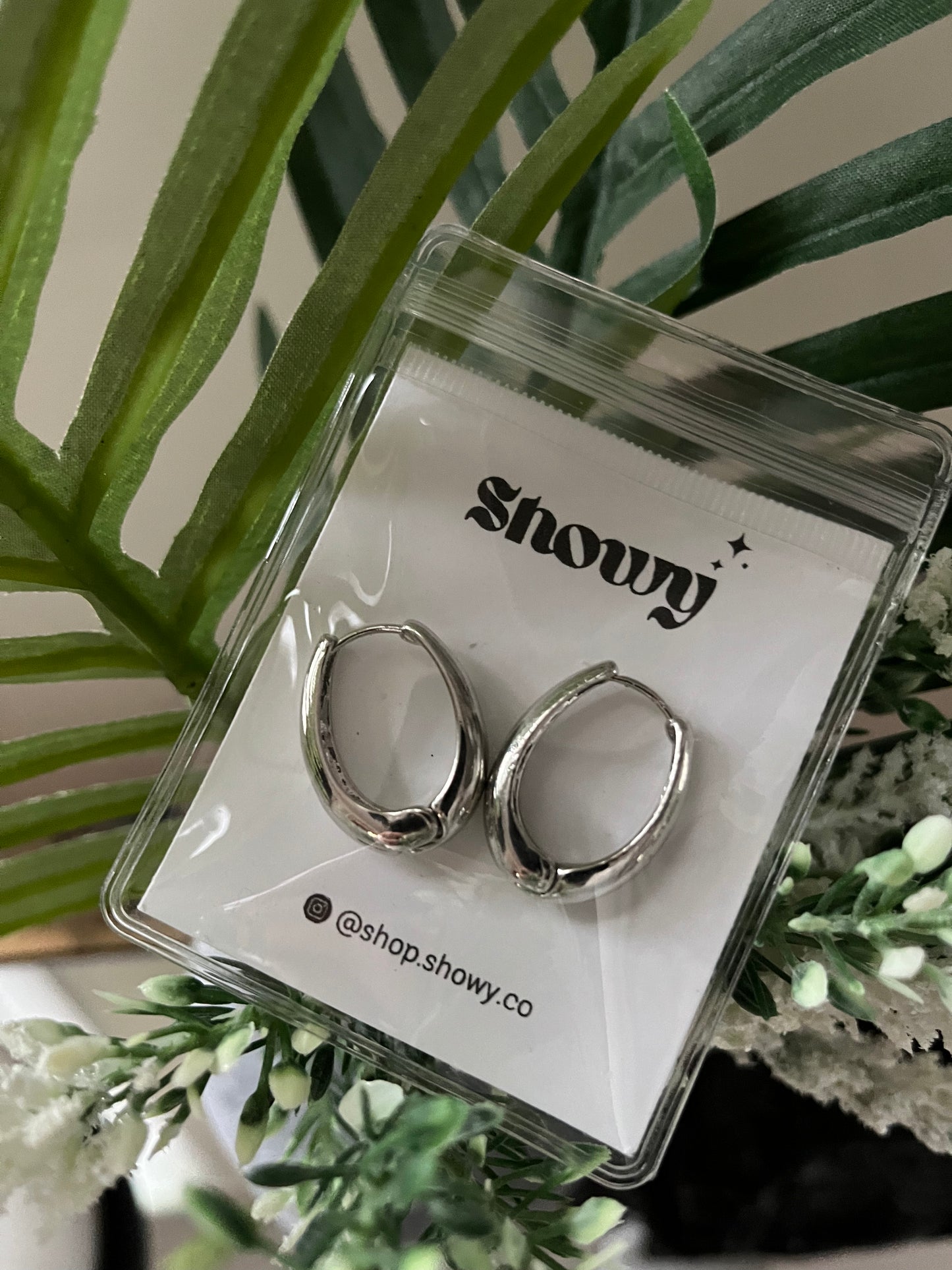 Silvy silver hoops