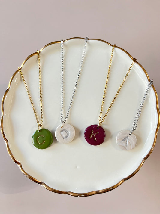 Personalized initials necklaces