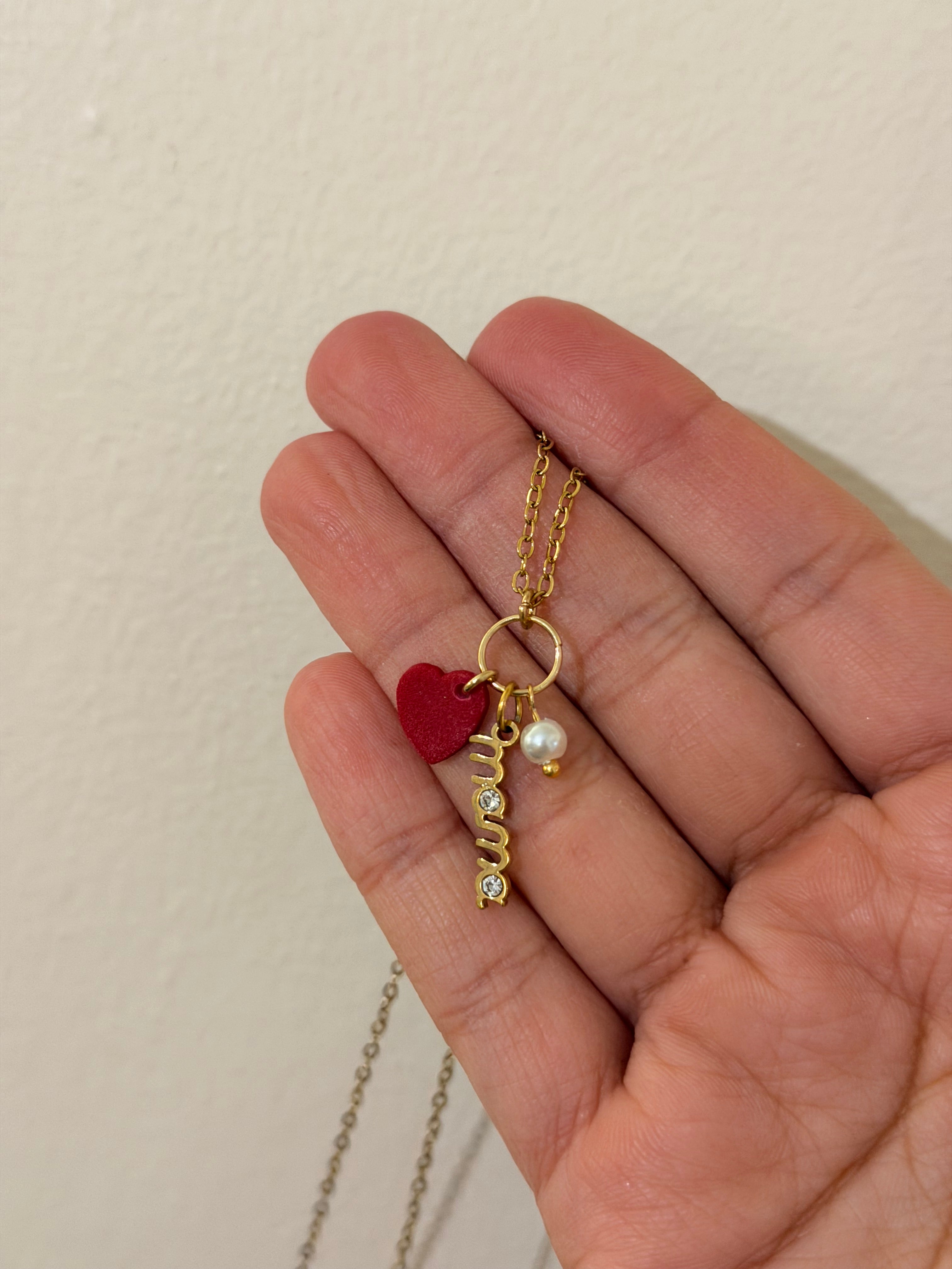 Mama Charmed Golden Necklace