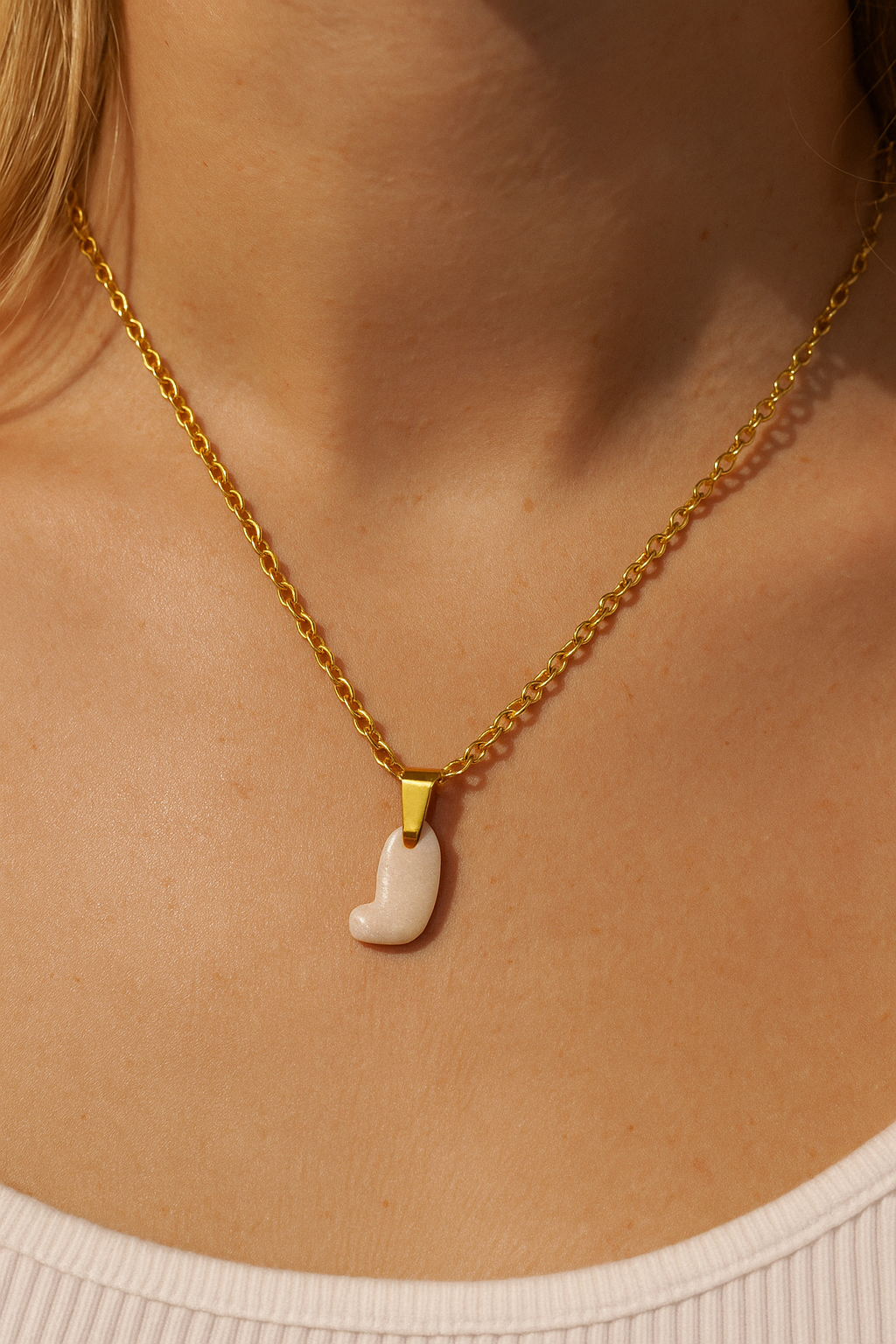 Bubble Initial Necklace