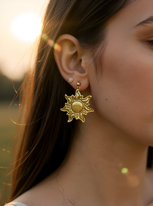 Sun earrings