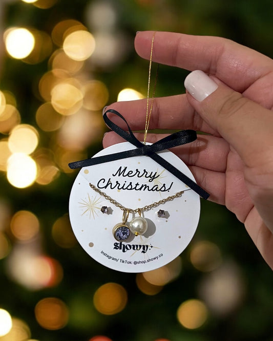 Jewelry set ornaments holiday gifts