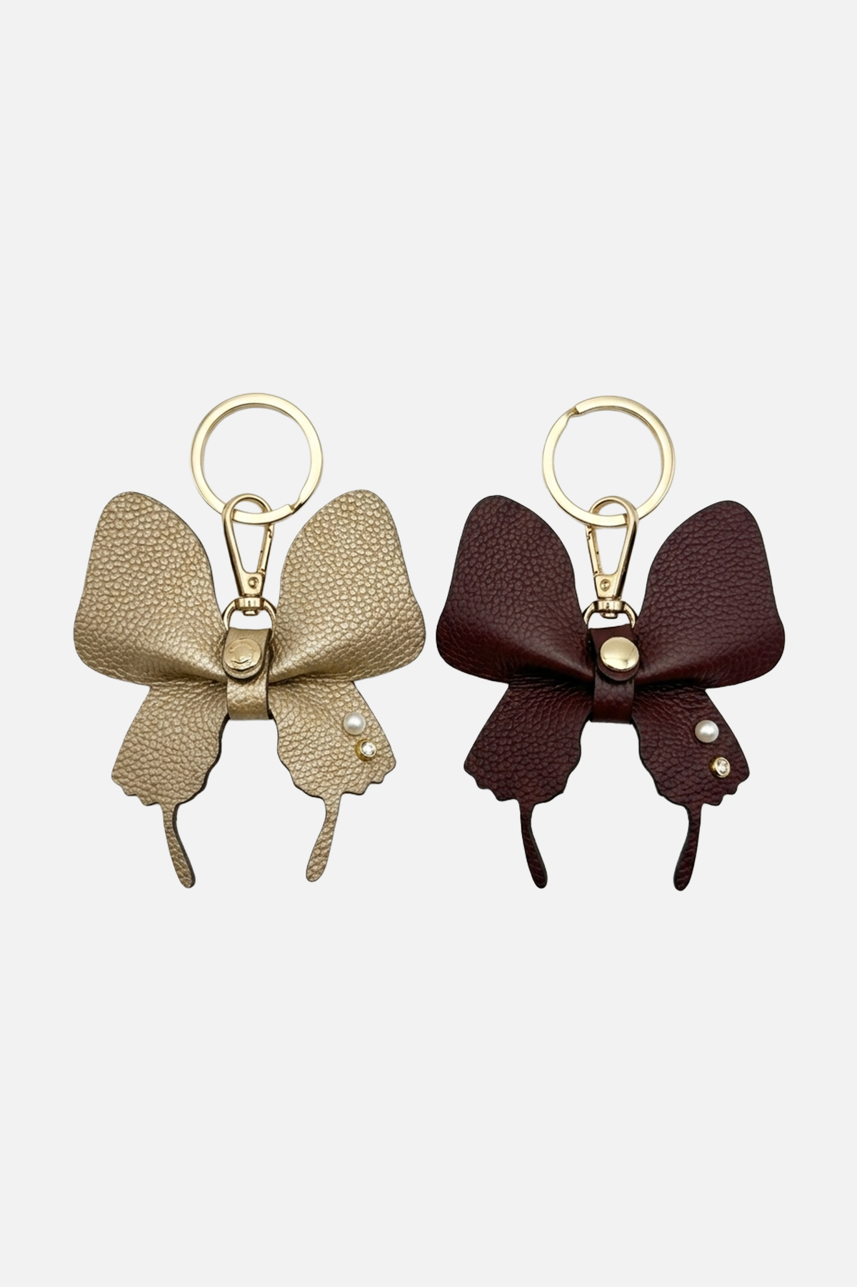 Leather Butterfly Bag Charms
