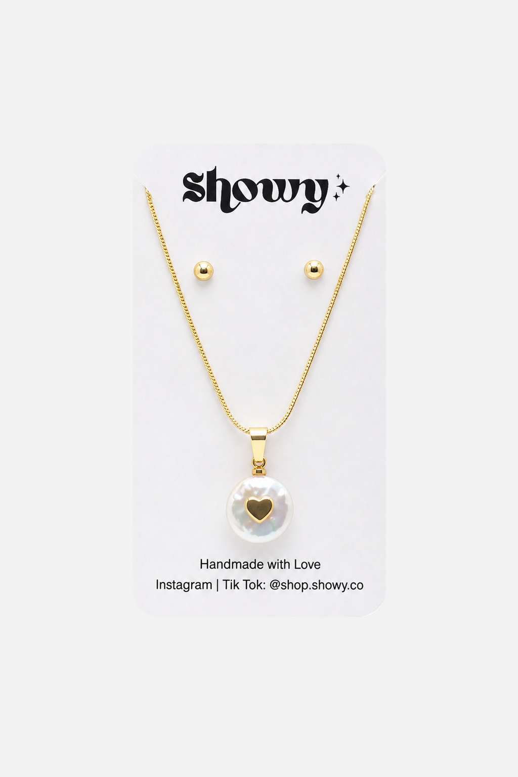 Mother of Pearl Jewelry Set - 3 - Showy