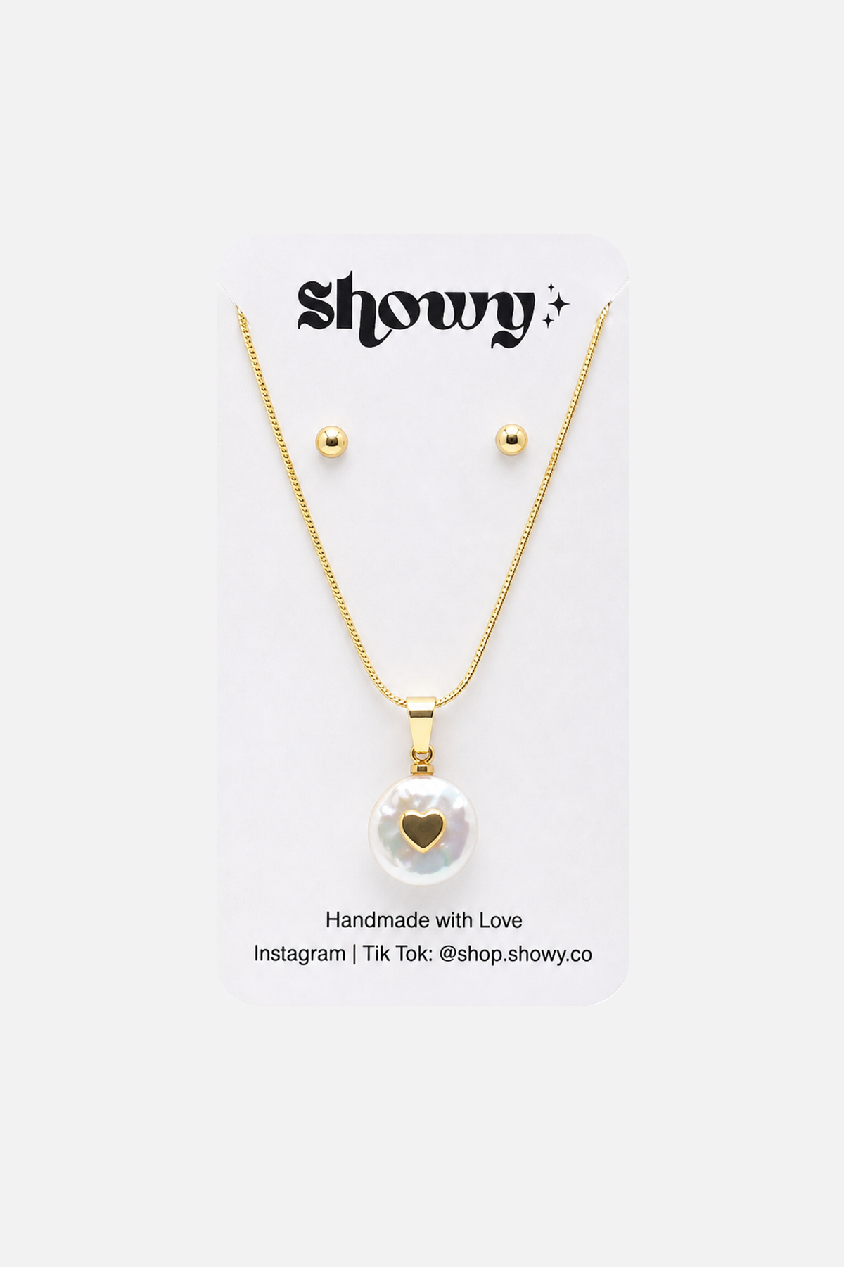 Mother of Pearl Jewelry Set - 3 - Showy