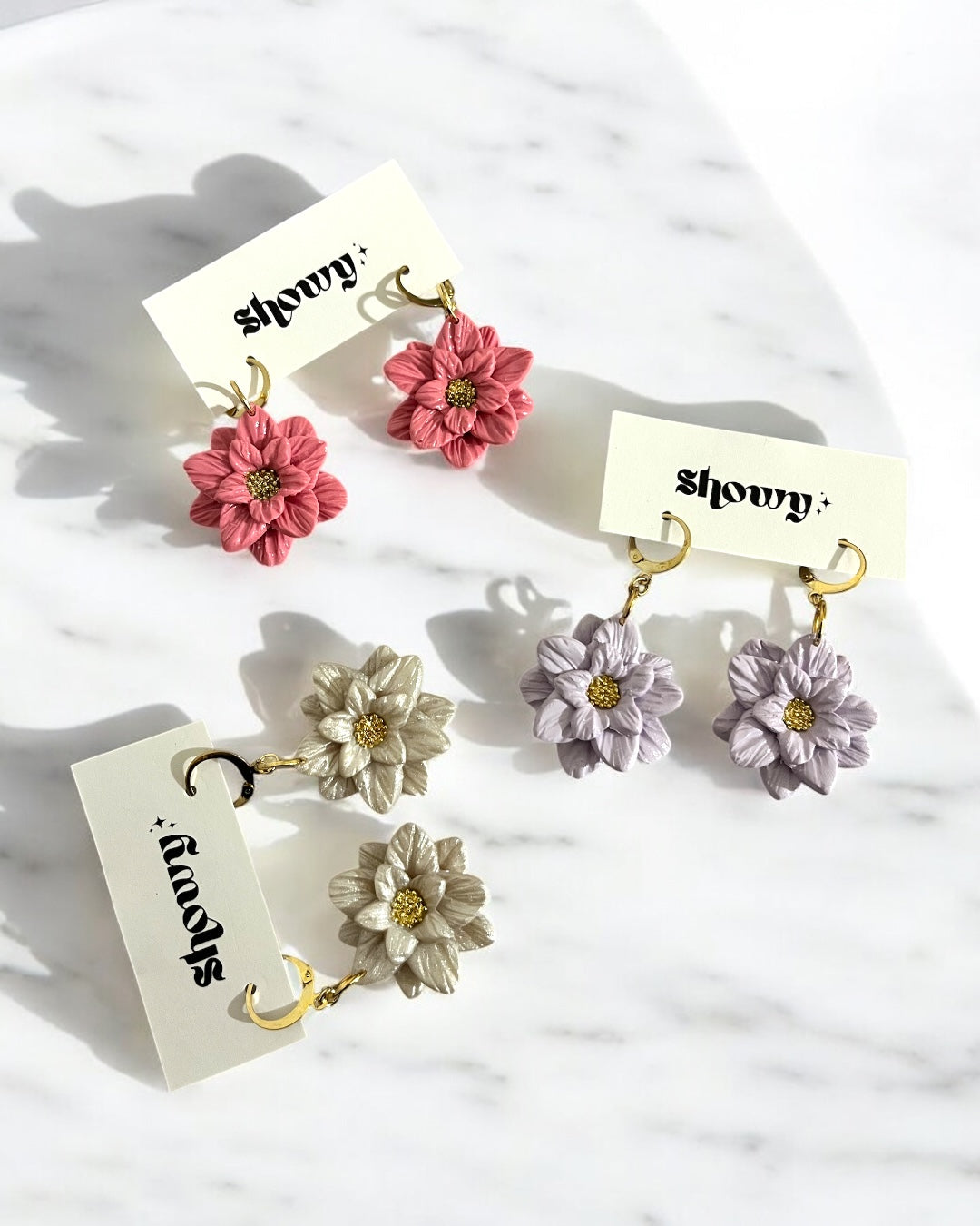 Dahlia Floral Hoops