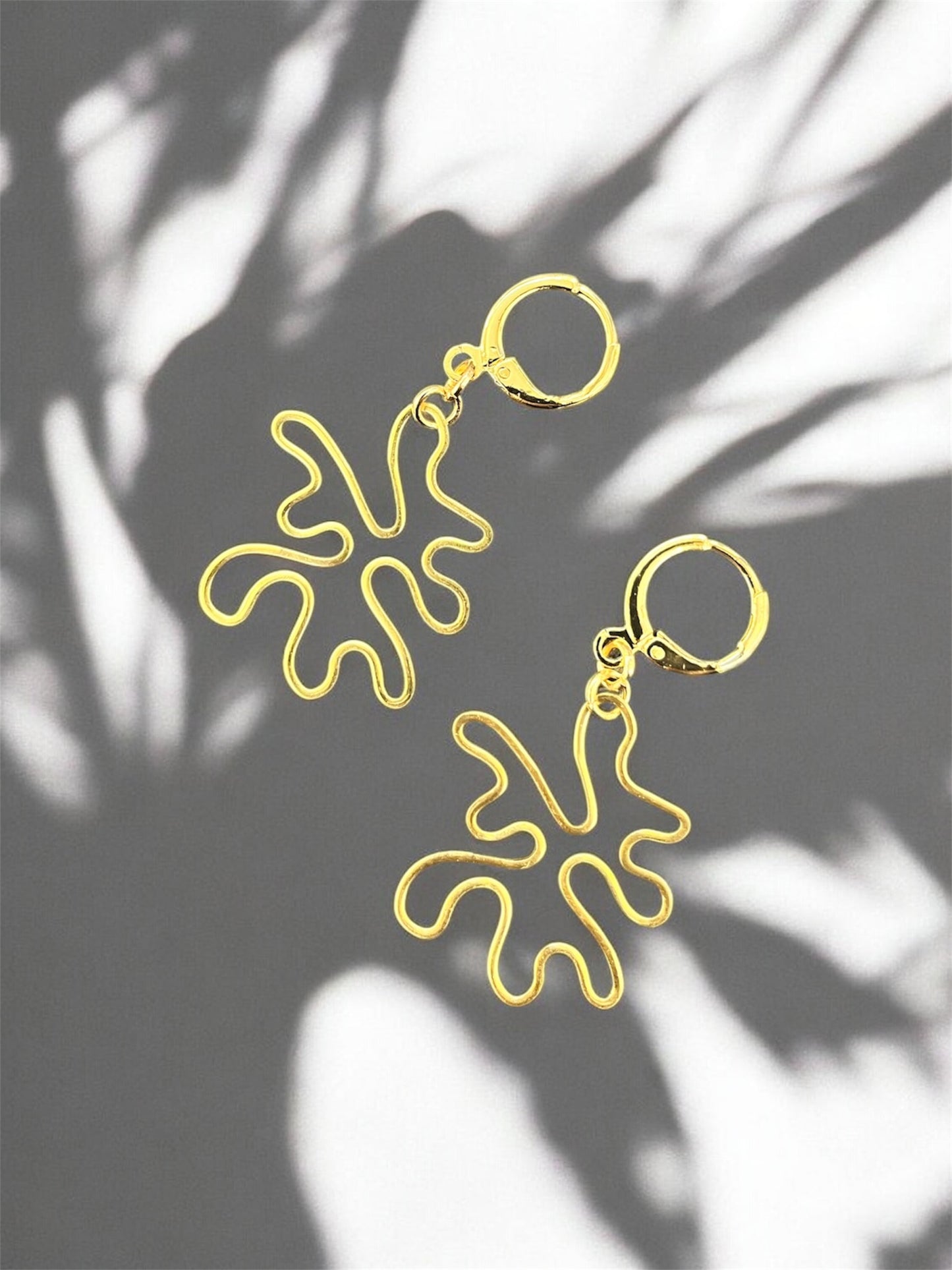 Abstract Golden Hoops