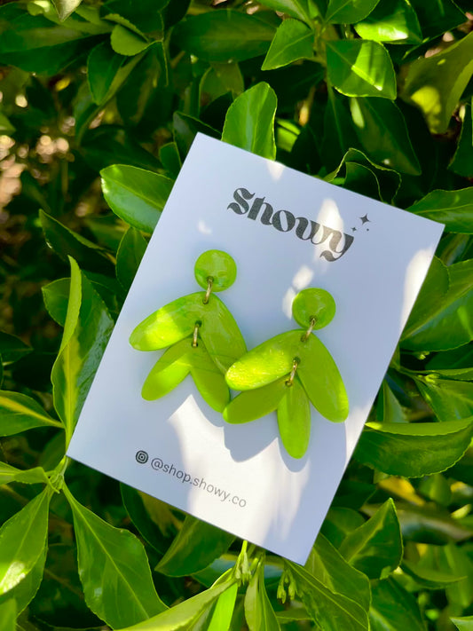 Ivy green earrings